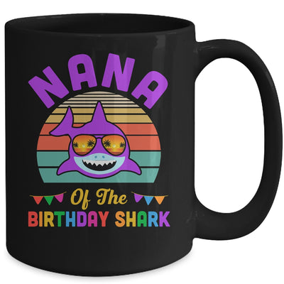 Nana Of The Shark Birthday Grandma Matching Family Mug | siriusteestore