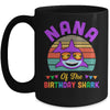 Nana Of The Shark Birthday Grandma Matching Family Mug | siriusteestore