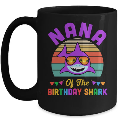 Nana Of The Shark Birthday Grandma Matching Family Mug | siriusteestore