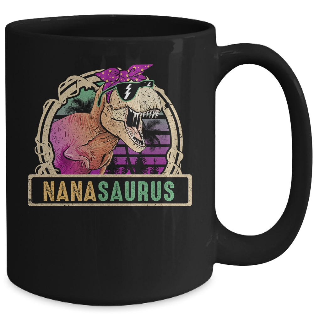 Nana Saurus Nanasaurus T Rex Dinosaur Family Matching Mug | siriusteestore
