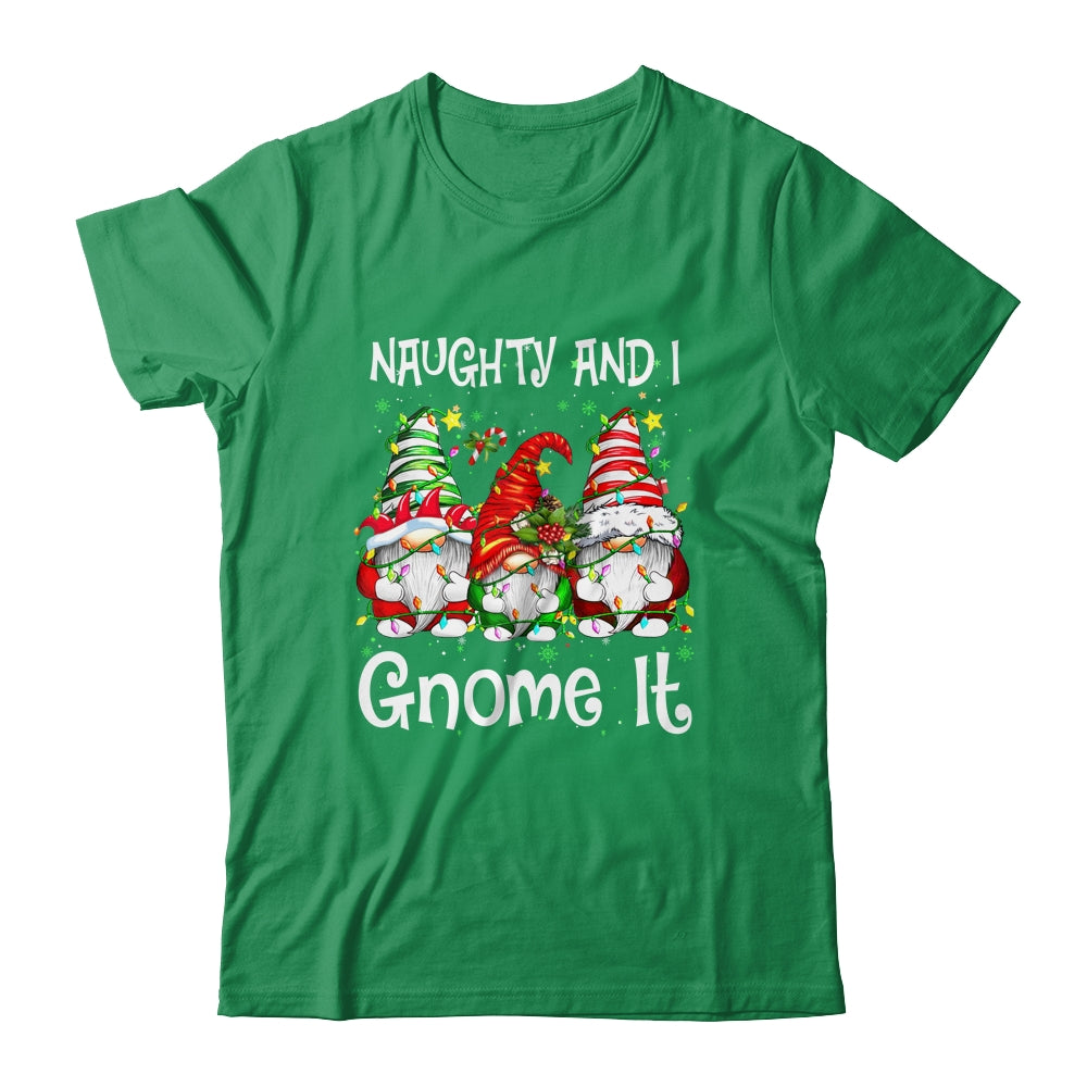 Naughty And I Gnome It Christmas Gnomes Funny Xmas Shirt & Sweatshirt | siriusteestore