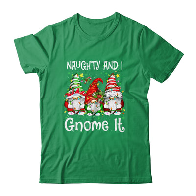 Naughty And I Gnome It Christmas Gnomes Funny Xmas Shirt & Sweatshirt | siriusteestore