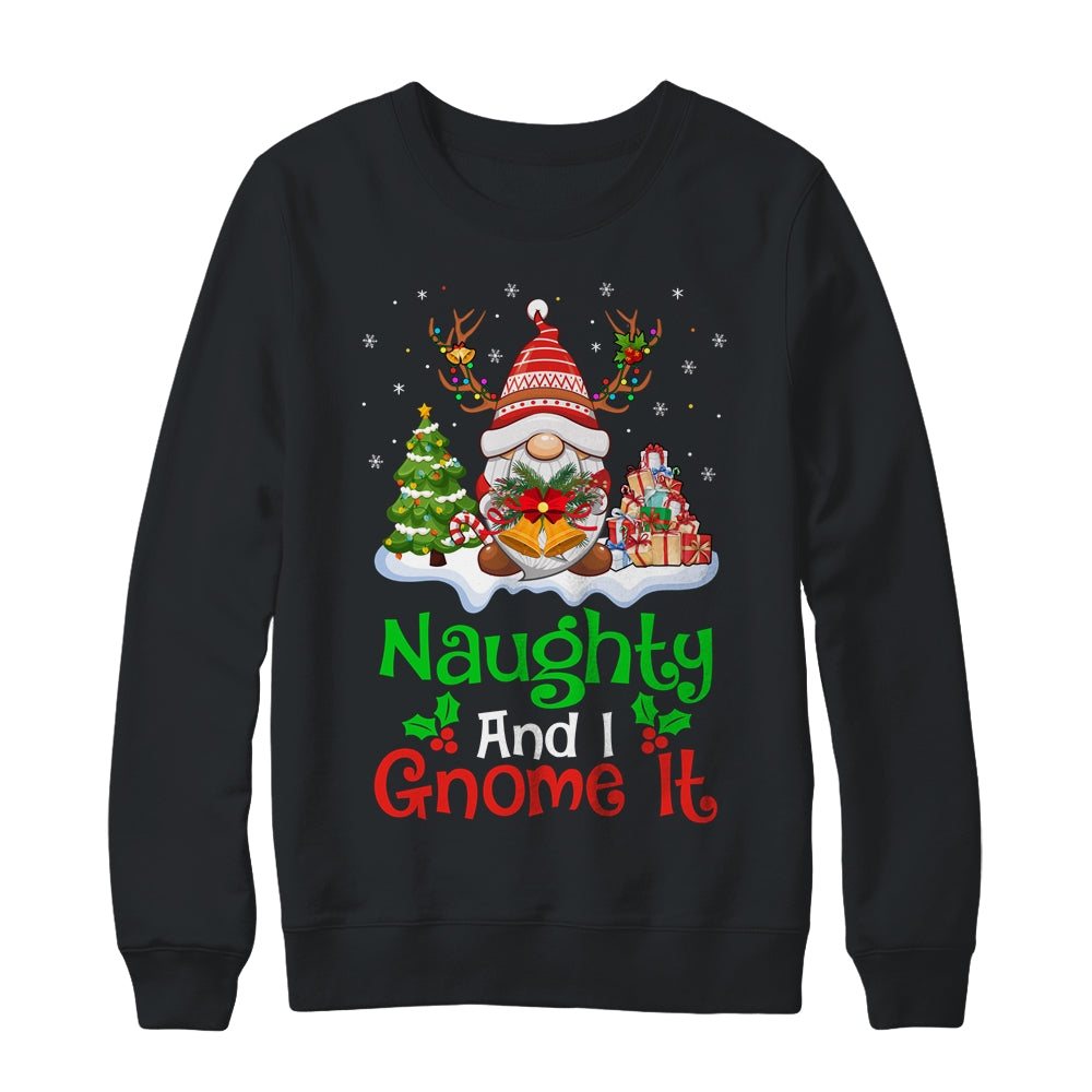 Naughty And I Gnome It Funny Gnome Christmas Family Shirt & Sweatshirt | siriusteestore