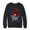 Nerdy Gnome Buffalo Plaid Matching Christmas Pajama Gift Shirt & Sweatshirt | siriusteestore