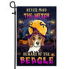 Never Mind The Witch Beware Of The Beagle Flag Funny Halloween For Dog Lovers | siriusteestore