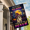 Never Mind The Witch Beware Of The Boxer Flag Funny Halloween For Dog Lovers | siriusteestore