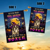 Never Mind The Witch Beware Of The Boxer Flag Funny Halloween For Dog Lovers | siriusteestore
