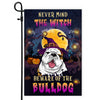 Never Mind The Witch Beware Of The Bulldog Flag Funny Halloween For Dog Lovers | siriusteestore