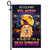 Never Mind The Witch Beware Of The Golden Retriever Flag Funny Halloween For Dog Lovers | siriusteestore