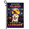 Never Mind The Witch Beware Of The Labrador Flag Funny Halloween For Dog Lovers | siriusteestore