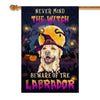 Never Mind The Witch Beware Of The Labrador Flag Funny Halloween For Dog Lovers | siriusteestore