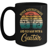 Never Underestimate An Old Man With A Guitar Player Vintage Mug | siriusteestore