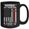 Normal Isn't Coming Back But Jesus Is Revelation 14 Costume Mug | siriusteestore