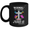 Normal Isnt Coming Back Jesus Is Christian Butterfly Art Mug | siriusteestore