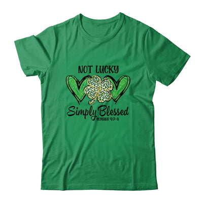 Not Lucky Just Blessed Leopard Shamrock St Patrick Day Irish Shirt & Hoodie | siriusteestore