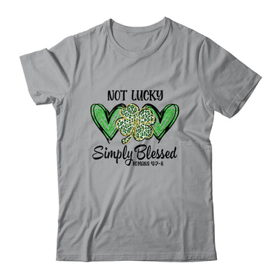 Not Lucky Just Blessed Leopard Shamrock St Patrick Day Irish Shirt & Hoodie | siriusteestore