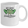 Not Lucky Just Blessed Leopard Shamrock St Patrick Day Irish Mug | siriusteestore