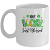 Not Lucky Just Blessed With Horseshoe St Patrick Day Mug | siriusteestore