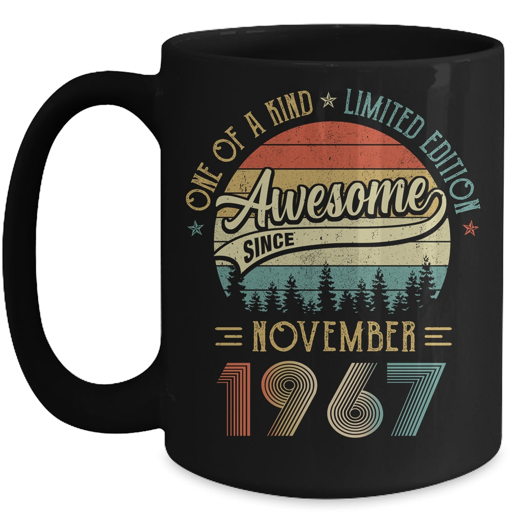 November 1967 Vintage 55 Years Old Retro 55th Birthday Mug | siriusteestore