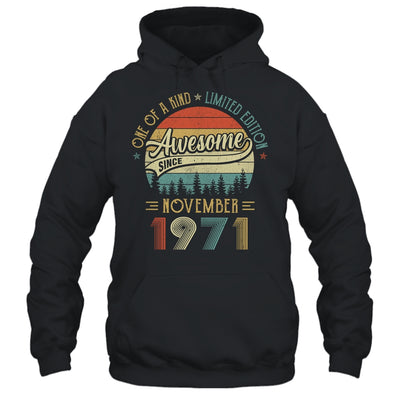 November 1971 Vintage 50 Years Old Retro 50th Birthday Gift Shirt & Hoodie | siriusteestore
