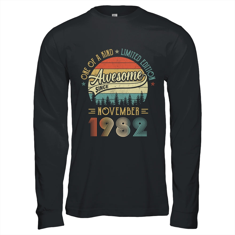 November 1982 Vintage 40 Years Old Retro 40th Birthday Shirt & Hoodie | siriusteestore