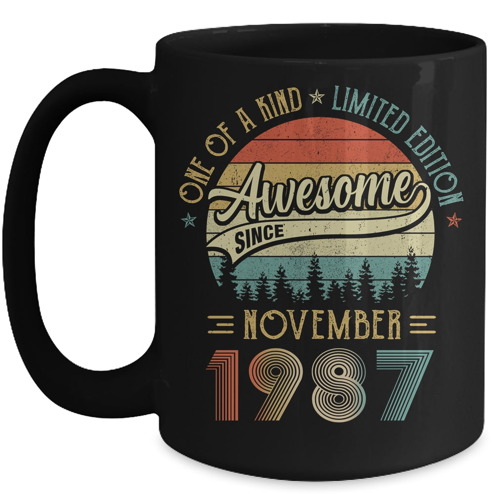 November 1987 Vintage 35 Years Old Retro 35th Birthday Mug | siriusteestore