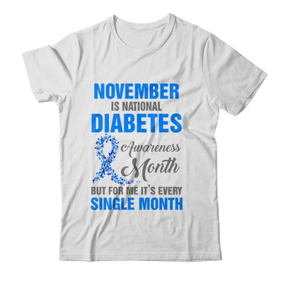 November Is Diabetes Awareness Month Diabetic Blue Ribbon Shirt & Hoodie | siriusteestore