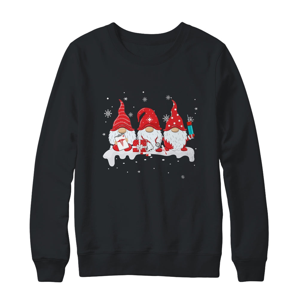 Nurse Christmas Gnomes Cute Nurses Xmas For Women Shirt & Sweatshirt | siriusteestore