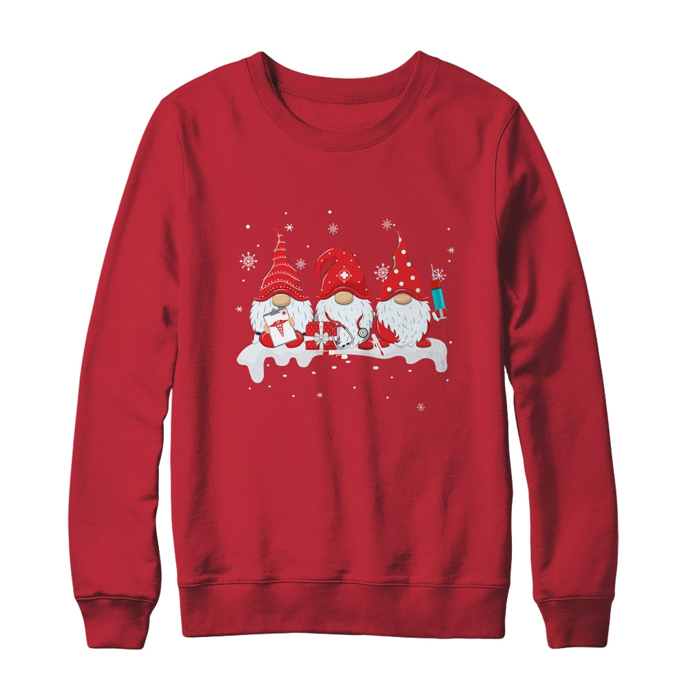 Nurse Christmas Gnomes Cute Nurses Xmas For Women Shirt & Sweatshirt | siriusteestore
