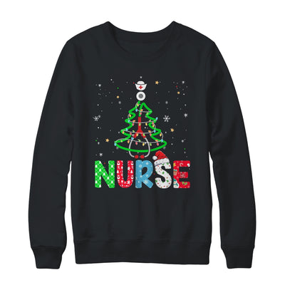 Nurse Christmas Tree Stethoscope RN LPN Nursing Xmas Shirt & Sweatshirt | siriusteestore
