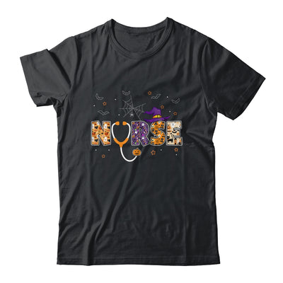 Nurse Halloween Gift With Pumpkin Boo Spider Witch Hat Shirt & Hoodie | siriusteestore