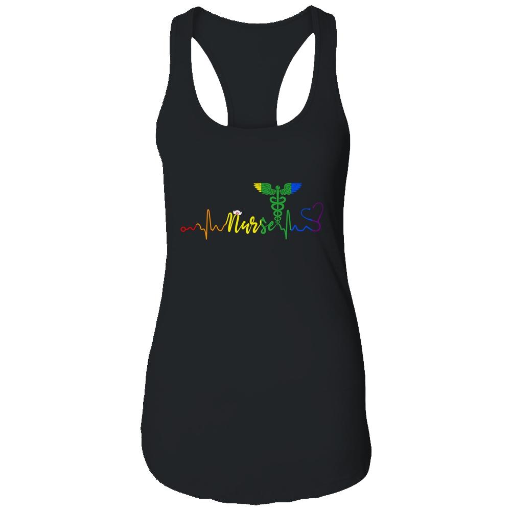 Nurse LGBTQ Gay Pride Rainbow Flag Registered Nursing Shirt & Tank Top | Siriustee.com