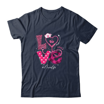 Nurse Life RN LPN CNA Healthcare Cheetah Heart Leopard Funny Shirt & Tank Top | siriusteestore