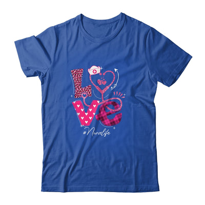 Nurse Life RN LPN CNA Healthcare Cheetah Heart Leopard Funny Shirt & Tank Top | siriusteestore