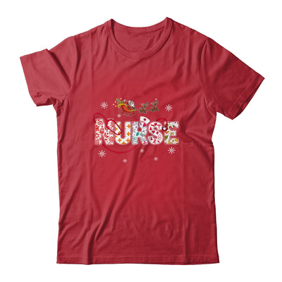 Nurse Stethoscope Christmas Tree Nursing Gift Shirt & Sweatshirt | siriusteestore