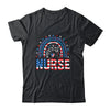Nurse Stethoscope Rainbow Memorial Day 4th Of July Nursing Shirt & Tank Top | siriusteestore