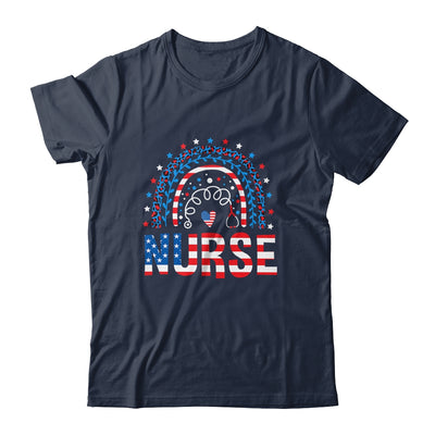 Nurse Stethoscope Rainbow Memorial Day 4th Of July Nursing Shirt & Tank Top | siriusteestore