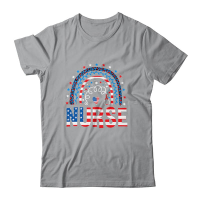 Nurse Stethoscope Rainbow Memorial Day 4th Of July Nursing Shirt & Tank Top | siriusteestore