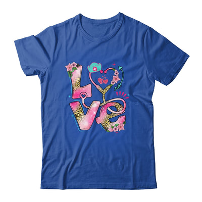 Nurse Valentines Day Heart Stethoscope Cute Love Nursing Shirt & Tank Top | siriusteestore