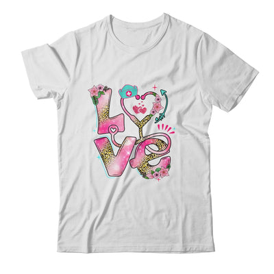Nurse Valentines Day Heart Stethoscope Cute Love Nursing Shirt & Tank Top | siriusteestore