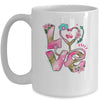 Nurse Valentines Day Heart Stethoscope Cute Love Nursing Mug | siriusteestore