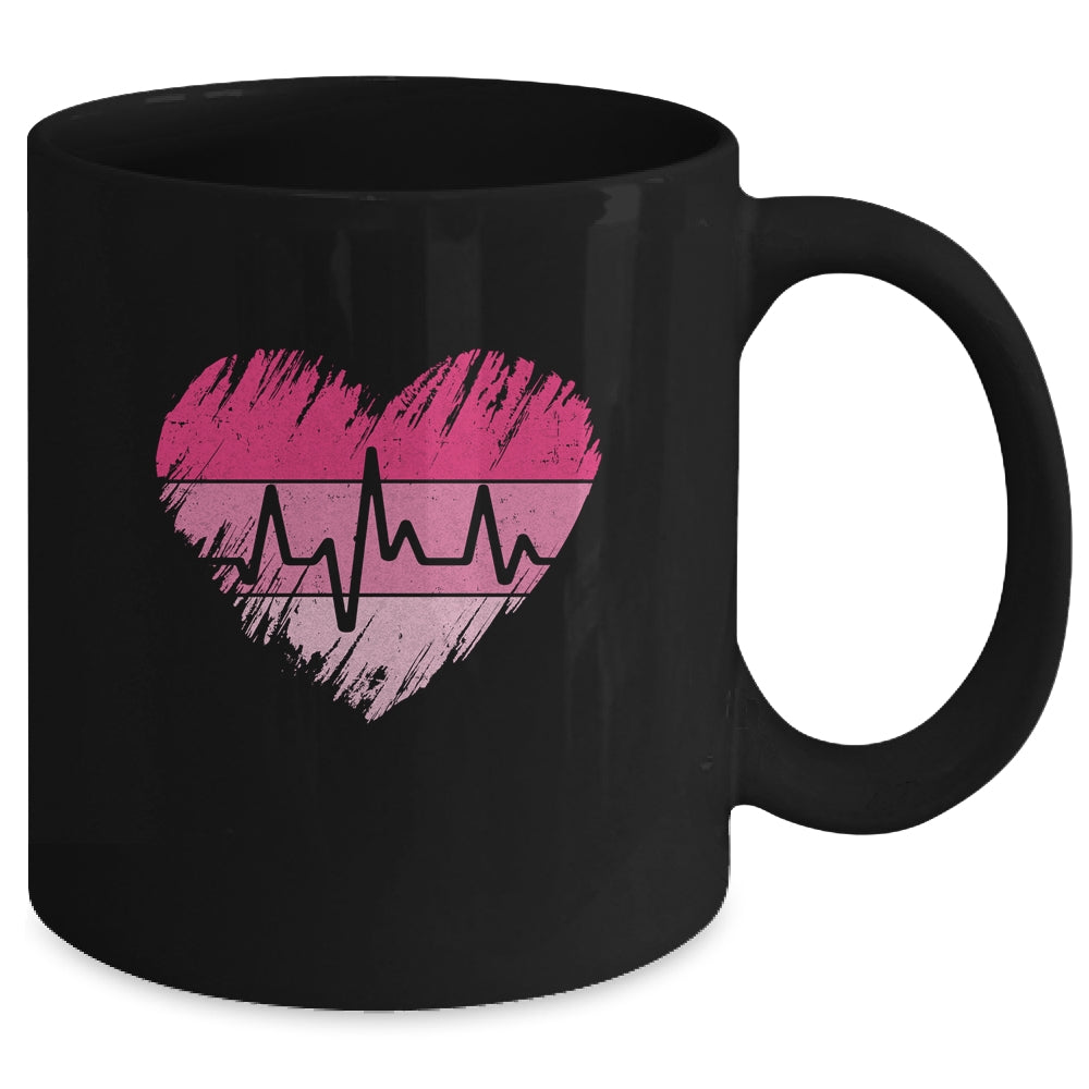 Nurse Valentines Day Heart Stethoscope Love Nursing Mug Mug | siriusteestore