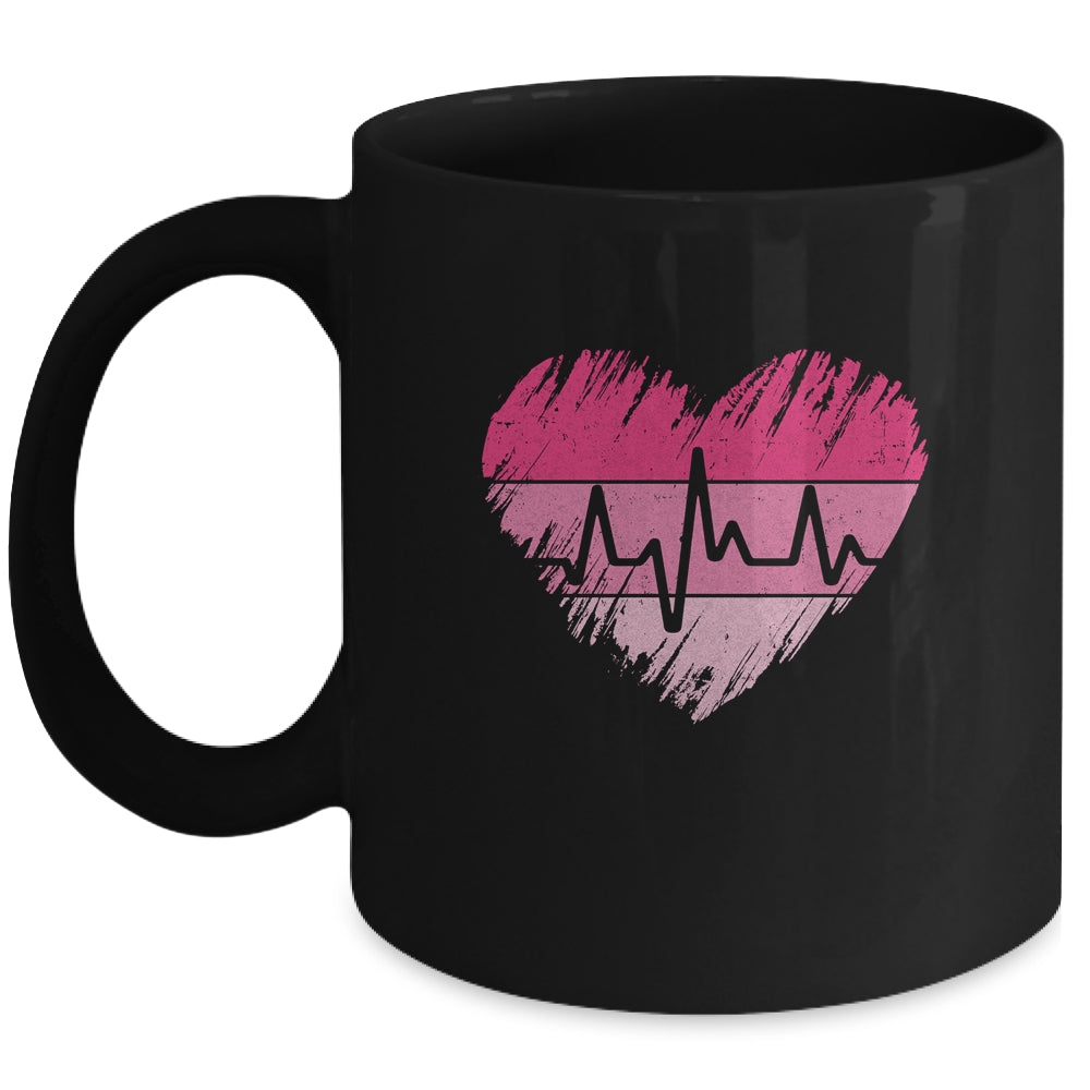 Nurse Valentines Day Heart Stethoscope Love Nursing Mug Mug | siriusteestore