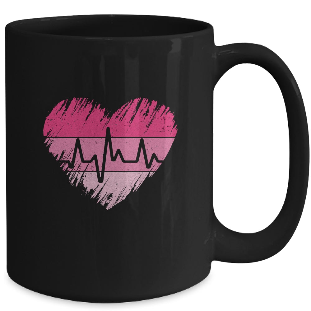 Nurse Valentines Day Heart Stethoscope Love Nursing Mug Mug | siriusteestore