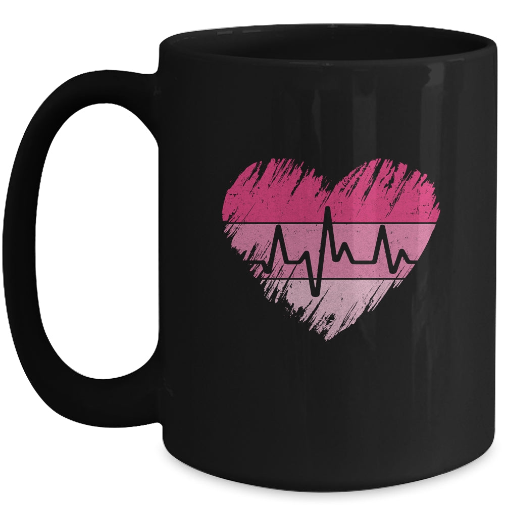 Nurse Valentines Day Heart Stethoscope Love Nursing Mug Mug | siriusteestore