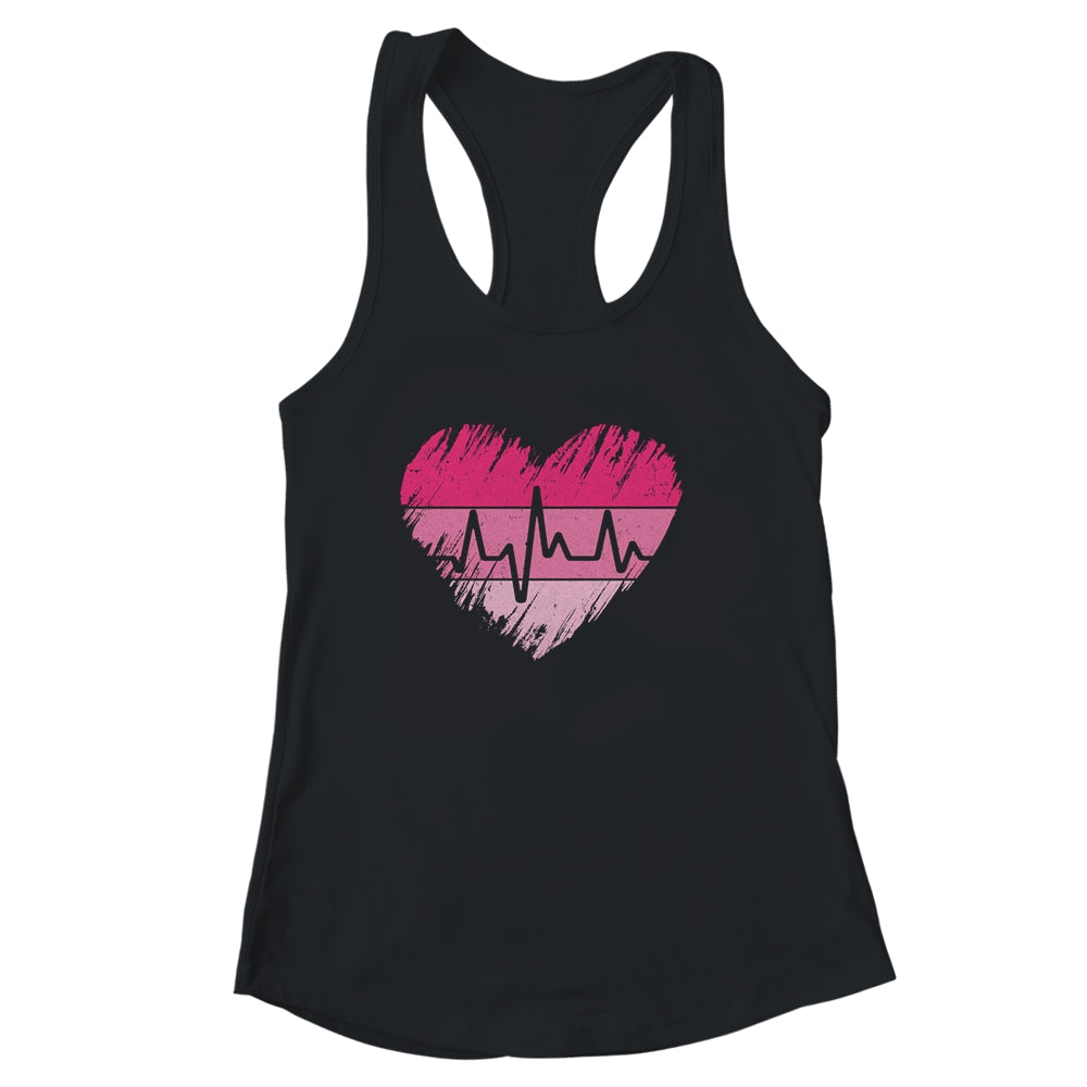 Nurse Valentines Day Heart Stethoscope Love Nursing Shirt & Tank Top Shirt & Tank Top | siriusteestore