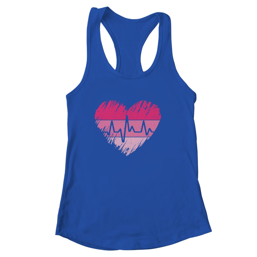Nurse Valentines Day Heart Stethoscope Love Nursing Shirt & Tank Top Shirt & Tank Top | siriusteestore