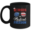 Nurses For Medical Freedom American Flag Mug | siriusteestore