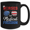 Nurses For Medical Freedom American Flag Mug | siriusteestore