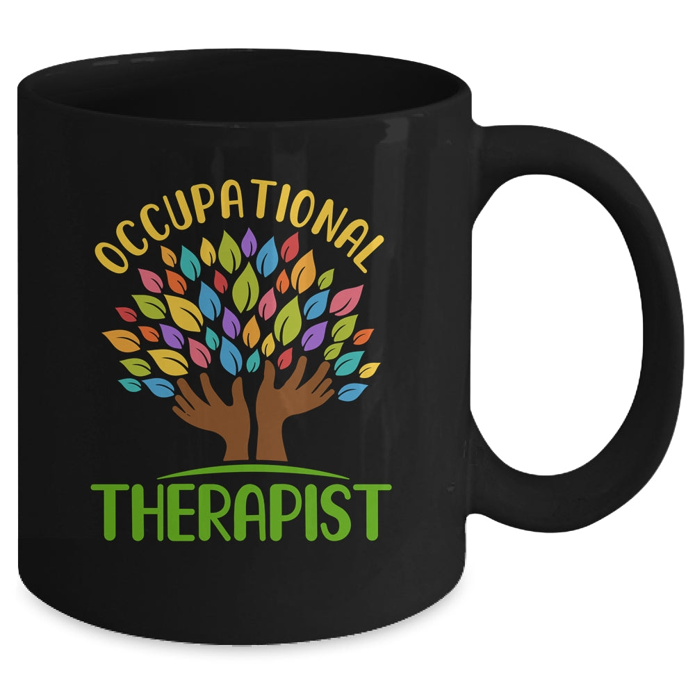 Occupational Therapist Special Needs Rainbow Tree Mug | siriusteestore